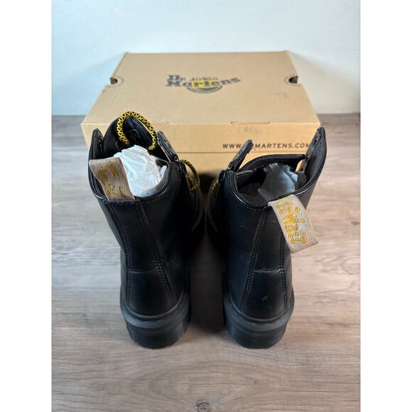 Dr Martens Vegan Jadon Max US Men\'s 5 Women\'s 6 EU 37 Black Oxford- light Try On main image 9